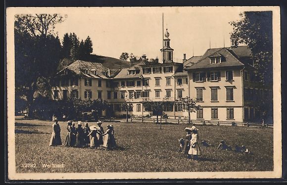 Ansichtskarten: Weissbad, Teilansicht mit Häuserfassade – Gebraucht aus Berlin von bartko-reher