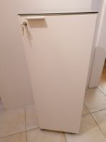 Weisser Bürocaddy mit silberfarbig. Ablage oben, 2 Schlüssel