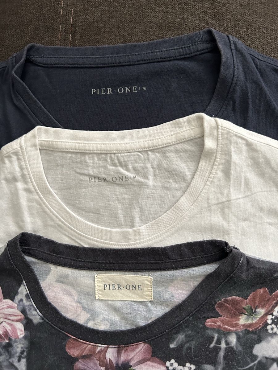 T-shirt: Pier One T-Shirts, 3er Set, Gr. M – Usato da Strengelbach venduto da Xycy 1