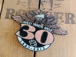 Harley Owners Group Jubiläums-Patch, 30 Jahre, 13 x 9 cm