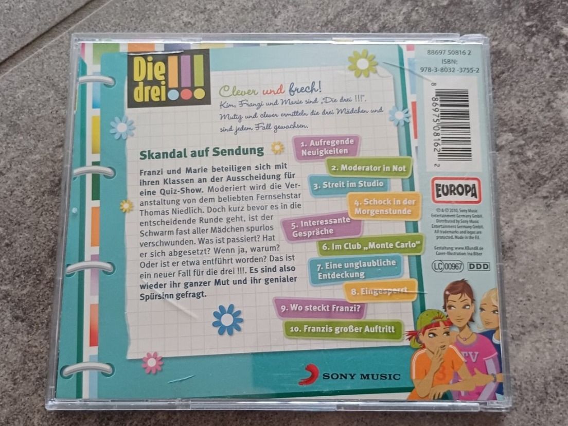 CD: CD 'Die drei !!!' - Skandal auf Sendung – Usato da Entlebuch venduto da Waldschratt65 1