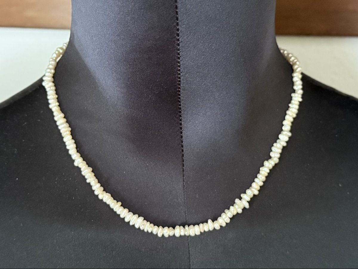 Catenine: Vintage Süßwasser Perlenkette – Usato da Lamone venduto da LaCantinaMagica 1