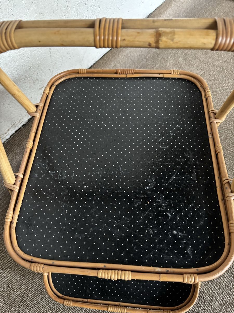 Scaffali: Retro Rattan-Bambus Etagere – Usato da Münsingen venduto da Sinonn 5