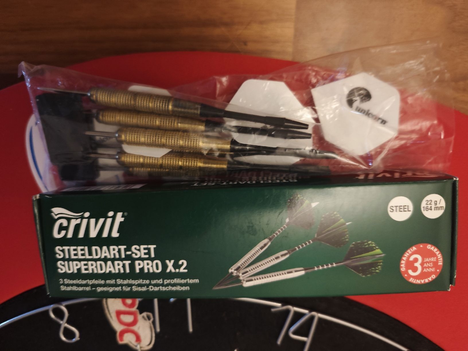 Freccette: Dartscheibe Unicorn Striker & Surround mit Steeldart-Set – Usato da Volketswil venduto da 2plex 1