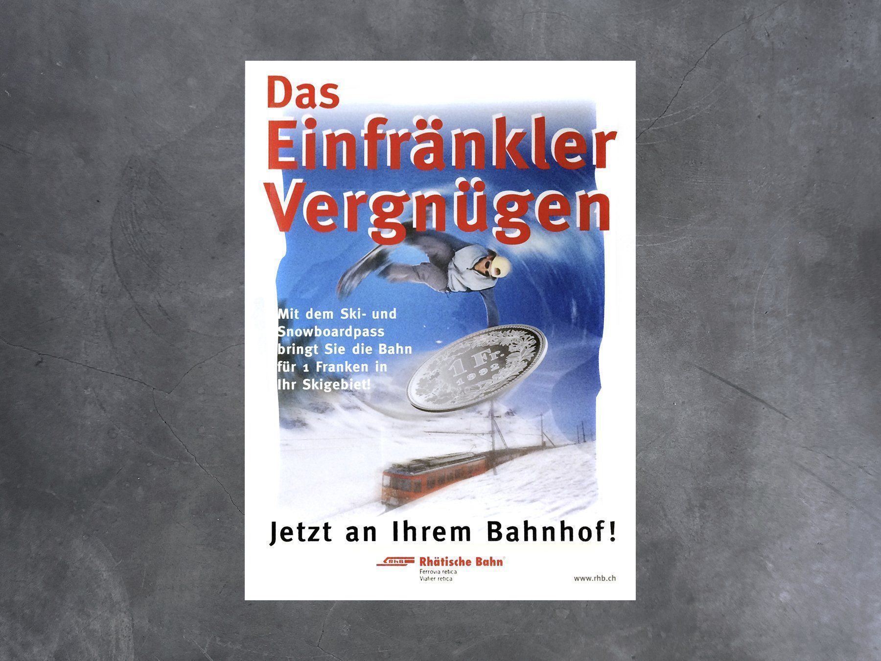 Poster & Bilder: Plakat Rhätische Bahn – Neu (gemäss Beschreibung) aus Chur von design-of-time