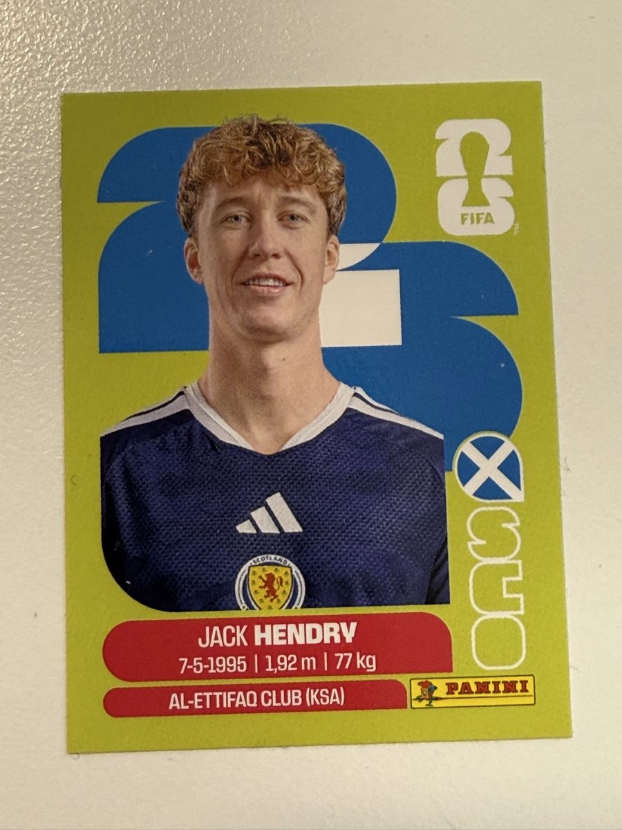 Panini Carte collezionabili: Panini Jack Hendry  – Nuovo (secondo la descrizione) da Tavannes venduto da Thriftshop