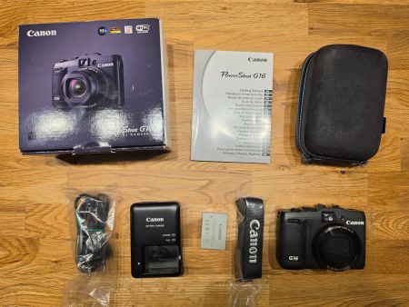 Canon PowerShot G16 – OVP, komplettes Zubehör + Tasche