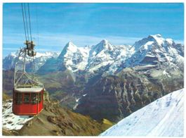 AK Schilthornbahn mit Eiger, Mönch und Jungfrau
