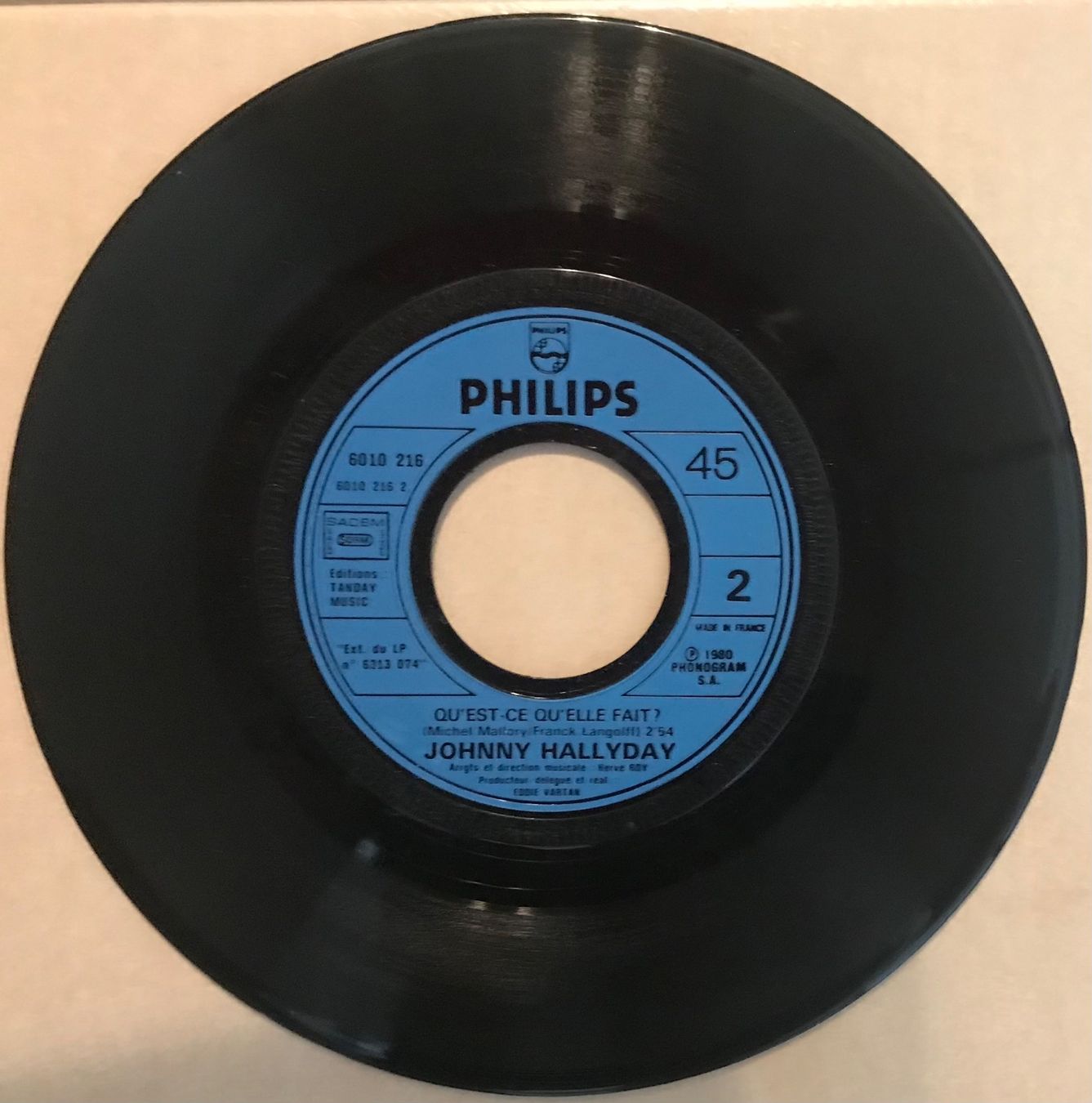 Dischi in vinile: JOHNNY HALLYDAY - A PARTIR DE MAINTENANT – Usato da Bussigny venduto da vinyl-pas-cher 3