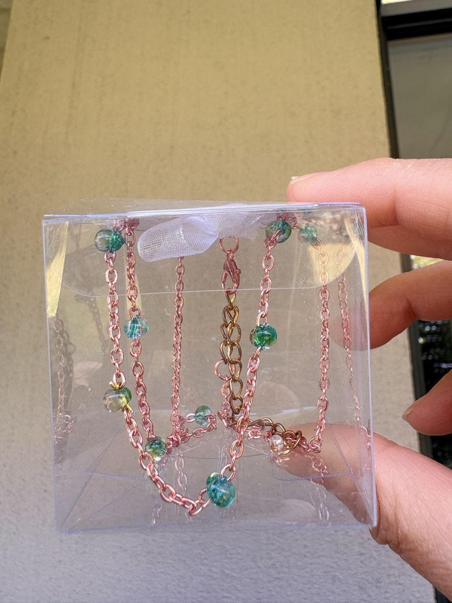 Catenine: Kette mit grünen Perlen – Nuovo e nell'imballaggio originale da Binningen venduto da chr_g6n2 3