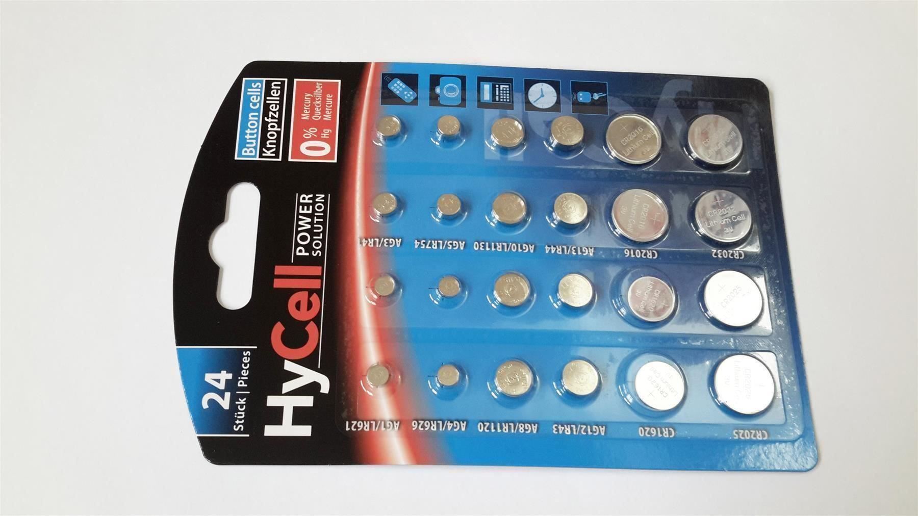 Akkus & Batterien: Knopfzelle Set, 24 St, 1.5+3V, Li+Alkali – Neu und originalverpackt aus St. Gallen von cointec 3