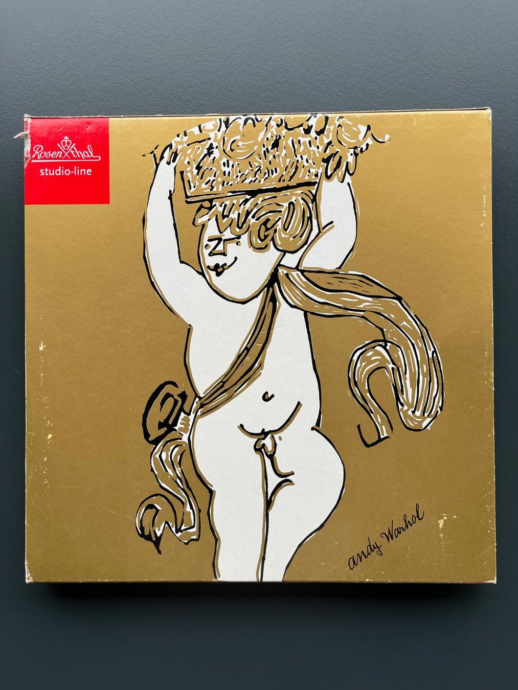 Andy Warhol Golden Angels Porzellan-Teller Rosenthal (Neu und