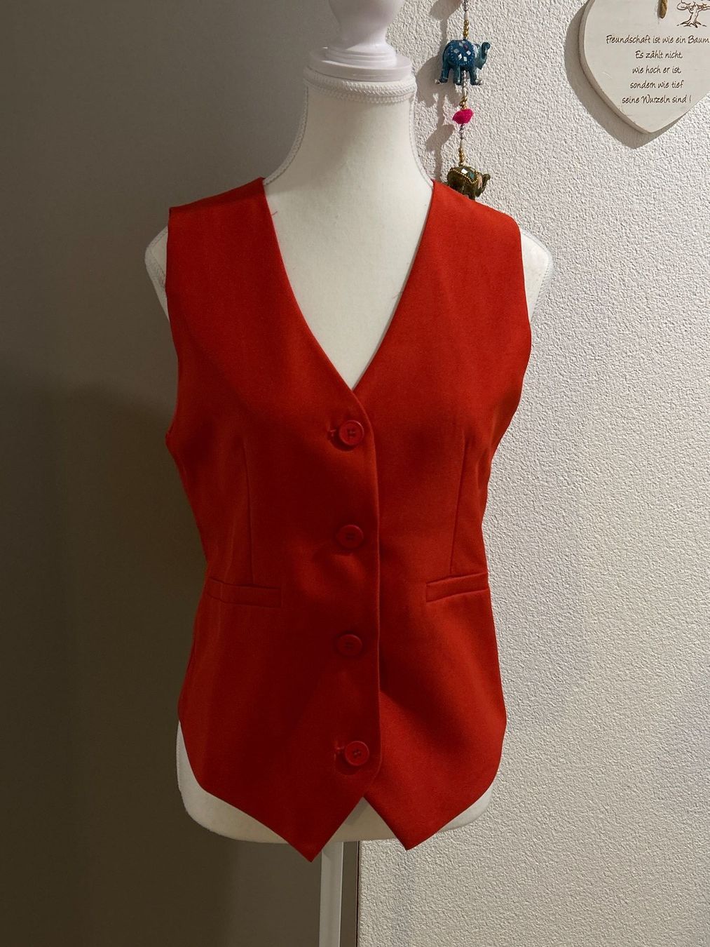 Gilet & Giacche senza maniche: Damen Gilet rot Grösse S – Nuovo (secondo la descrizione) da Brunnen venduto da Nala2929 1