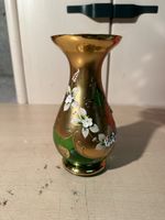 Vase Déco Bodenmais Allemand Or et Vert, Fait à la Main 58