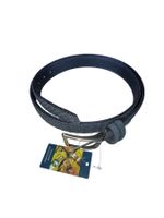 Echt Leder Gurt blau 125/130