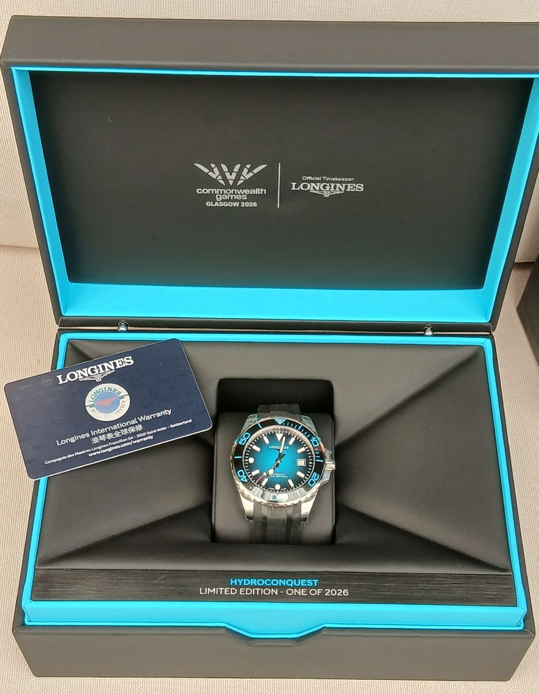 Longines Orologi: Longines Hydroconquest LE 1/2026. Commonwealth Games Glasgow – Nuovo e nell'imballaggio originale da St-Cergue venduto da gar_x2b7