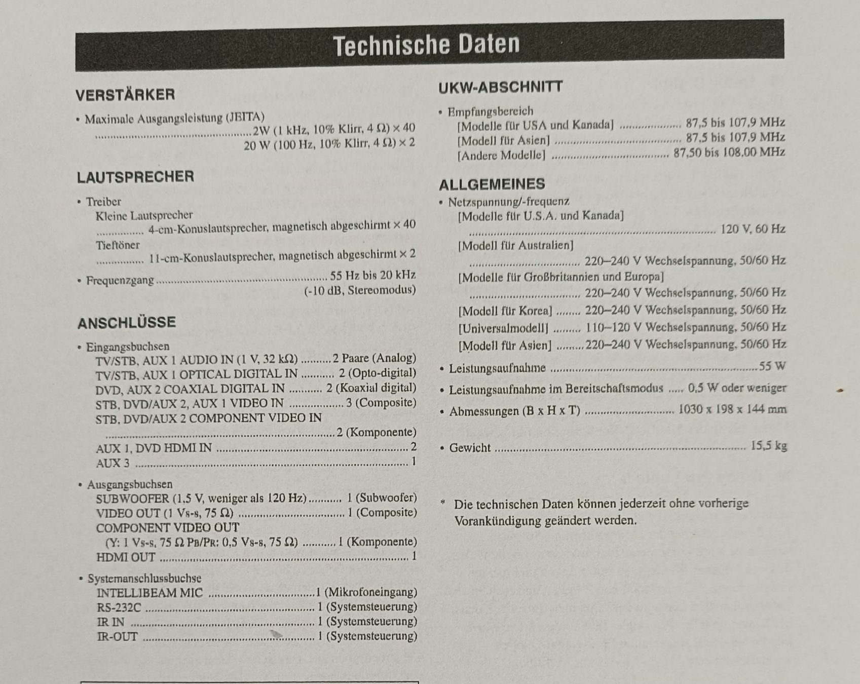 Yamaha Casse acustiche: YAMAHA YSP-4000, SOUNDBAR – Usato da Langenthal venduto da elderton 4