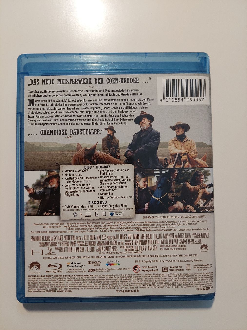 Alle DVDs: Bluray 'True Grit' – Gebraucht aus Uetendorf von Comoladabro 2