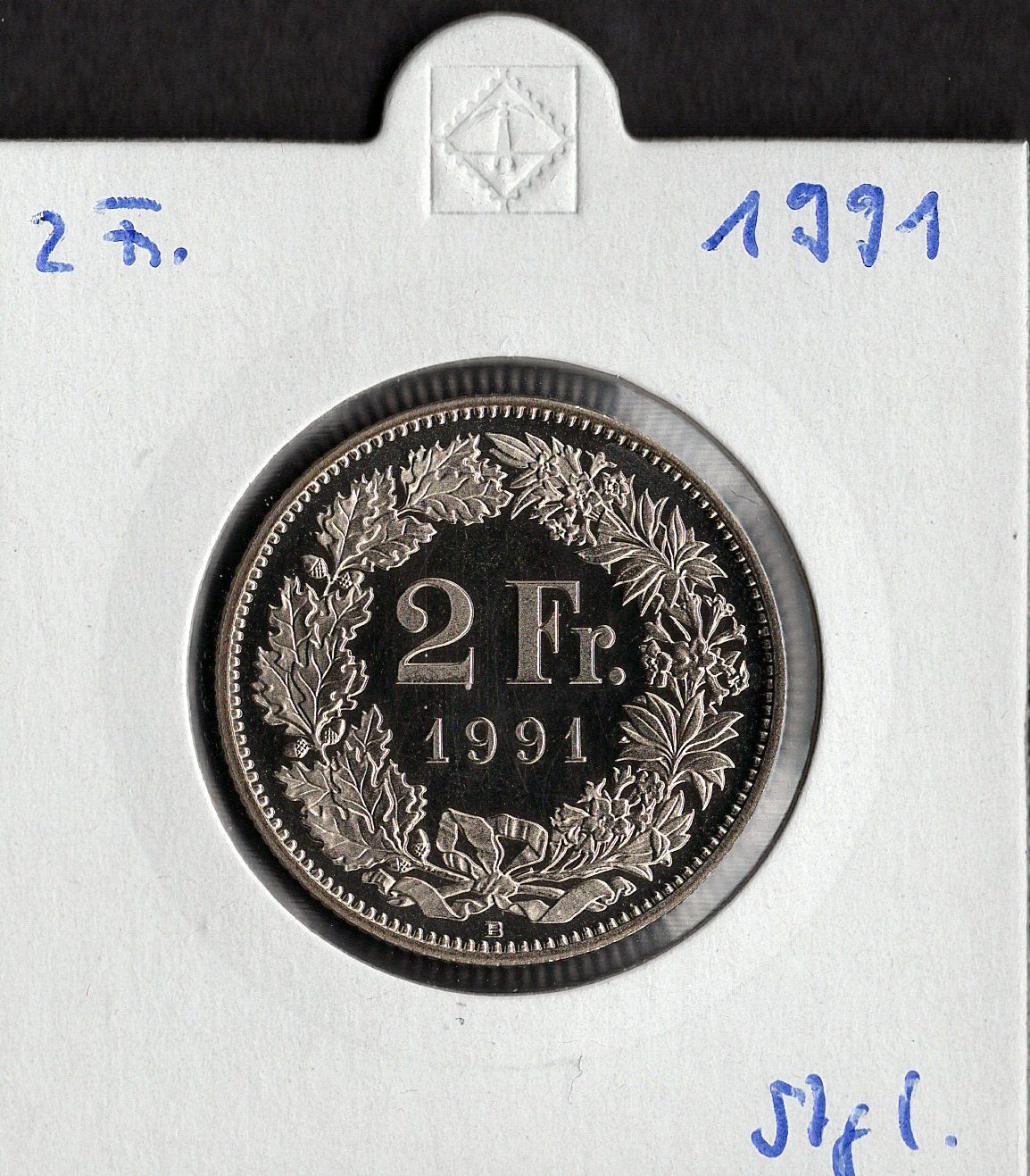 Tutti le monete: 2 Franken 1991 stgl. – Nuovo (secondo la descrizione) da Alpnach Dorf venduto da Colibri126