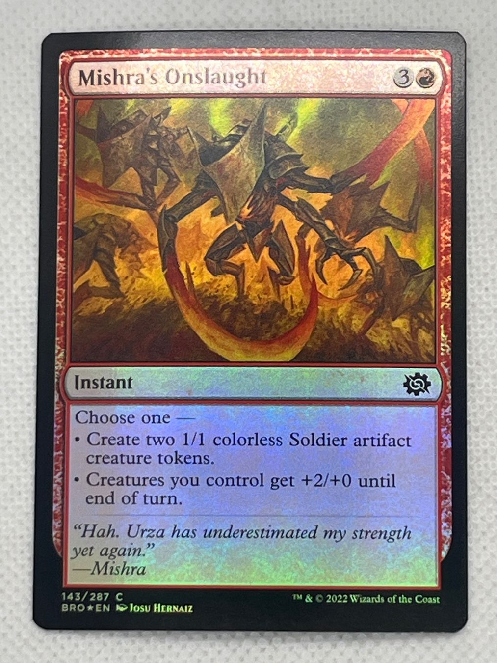 Magic The Gathering Carte collezionabili: Magic: The Gathering Mishra's Onslaught Foil – Usato da Hinterkappelen venduto da Kim1992