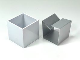 DANESE MILANO Cubo L Aschenbecher BRUNO MUNARI Weiss