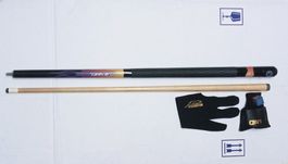 BILLIARD POOL QUEUE "CAMEL" by Steve Mizerak , 19-1/2oz.