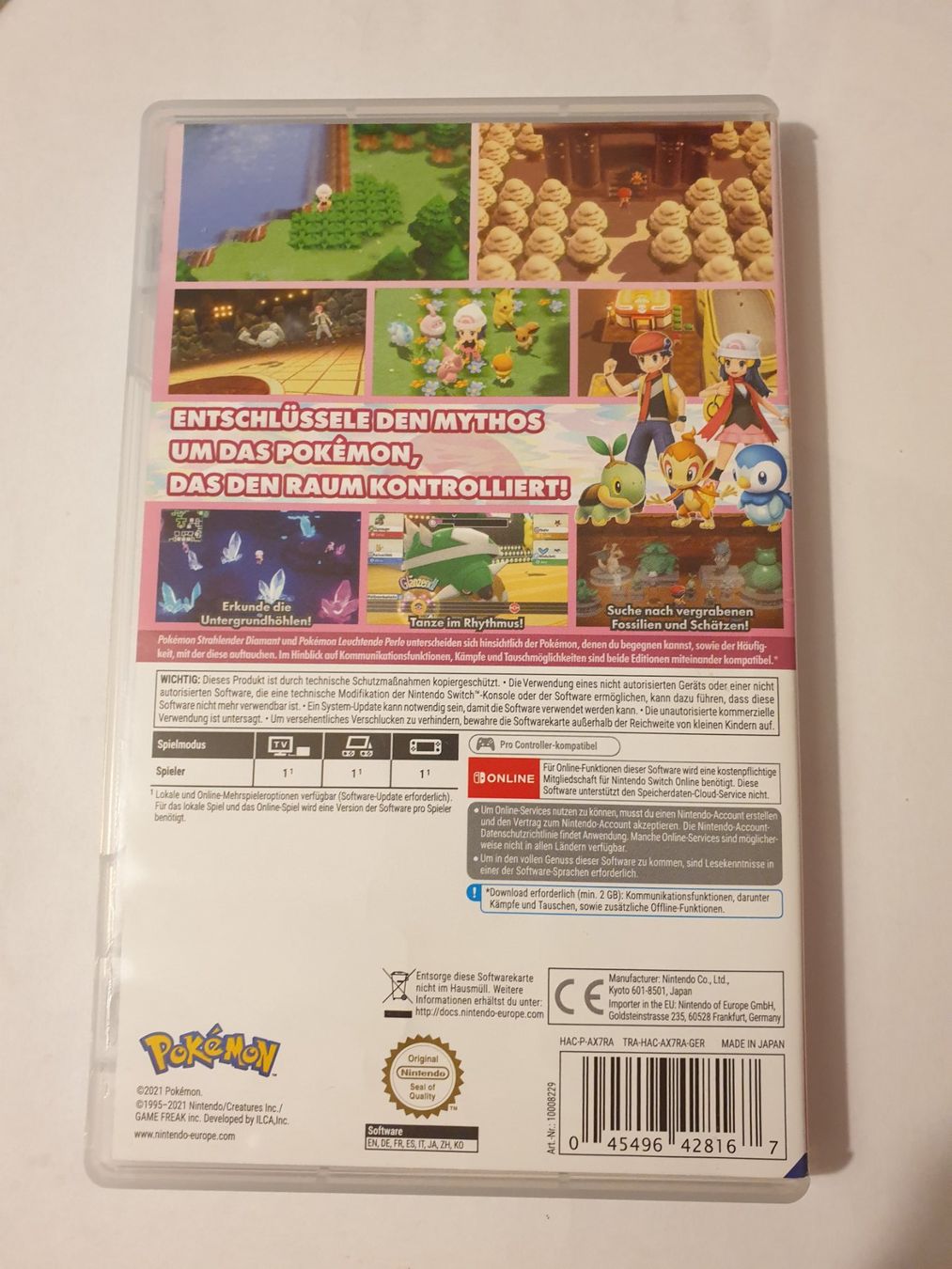 Spiele: Pokémon Leuchtende Perle / Nintendo Switch – Gebraucht aus Rain von LomLpia 1