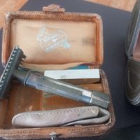 Antiker Rassierhobel von Rotbart mond extra Jahr 1920- 30