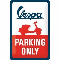 Vespa Parking Only Hängeschild Blechschild 20x30cm Original!
