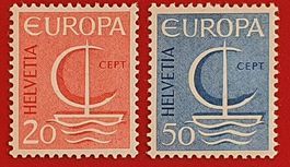 EUROPAMARKEN SATZ 443 444 1966** POSTFRISCH