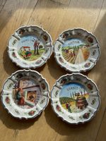 4 Teller 4 Jahreszeiten vintage aus Kunststoff