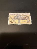 Timbre rare: Rhinocéros Tchécoslovaquie, 60h - Vintage!