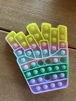 Fidget Toys Set 10 Pop It Regenbogen Farben Kinder Neu