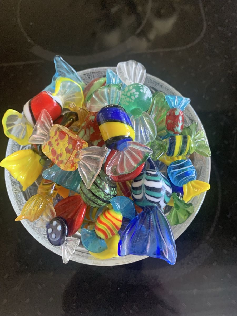 Murano Gläser: 25 Stück dekorative Murano Glas Bonbons  – Neu (gemäss Beschreibung) aus Rothrist von Oddymanliane