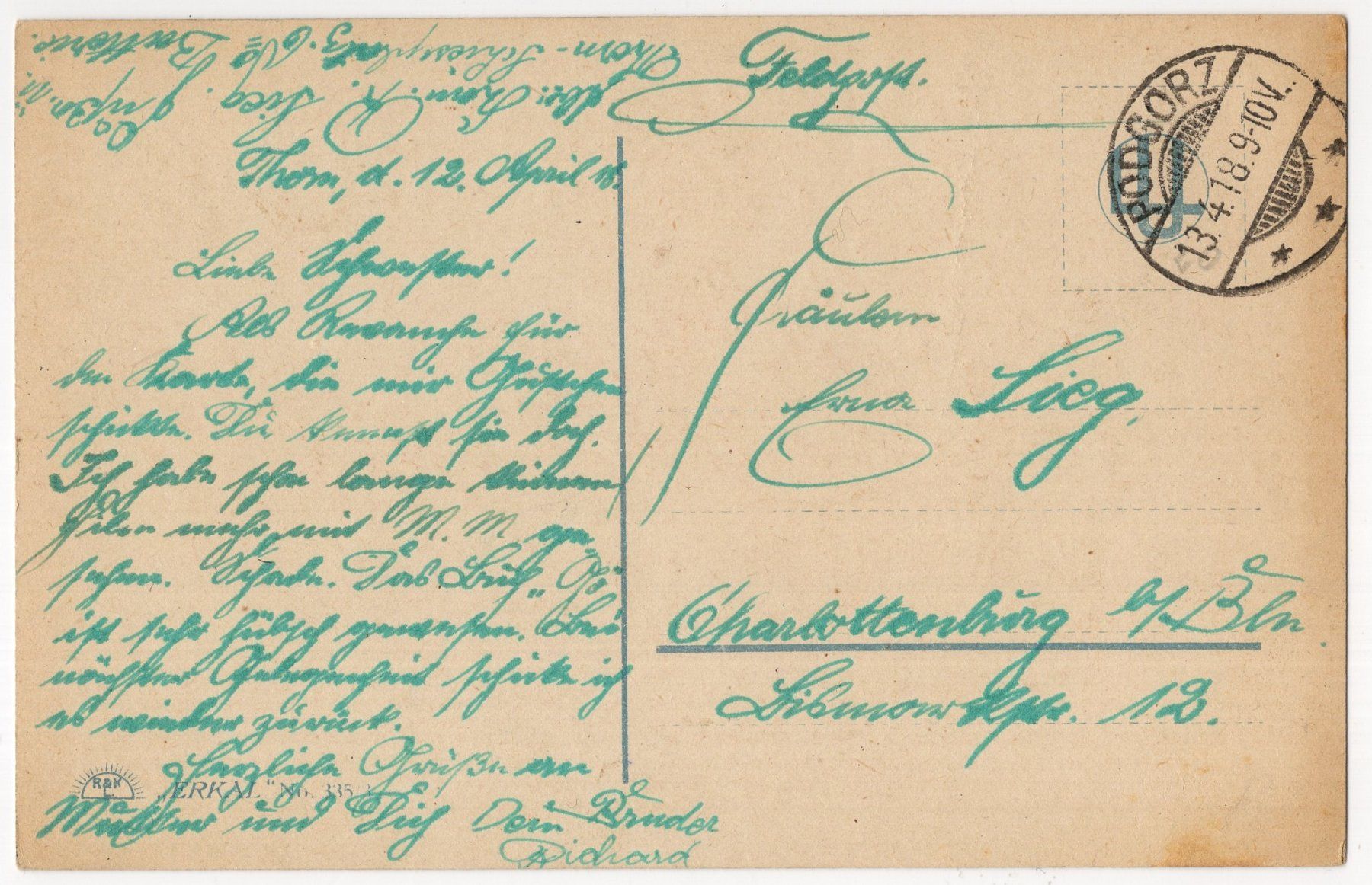 Cartoline postali: schöne Jugendstil Ansichtskarte – Usato da Eglisau venduto da Chperfins 1