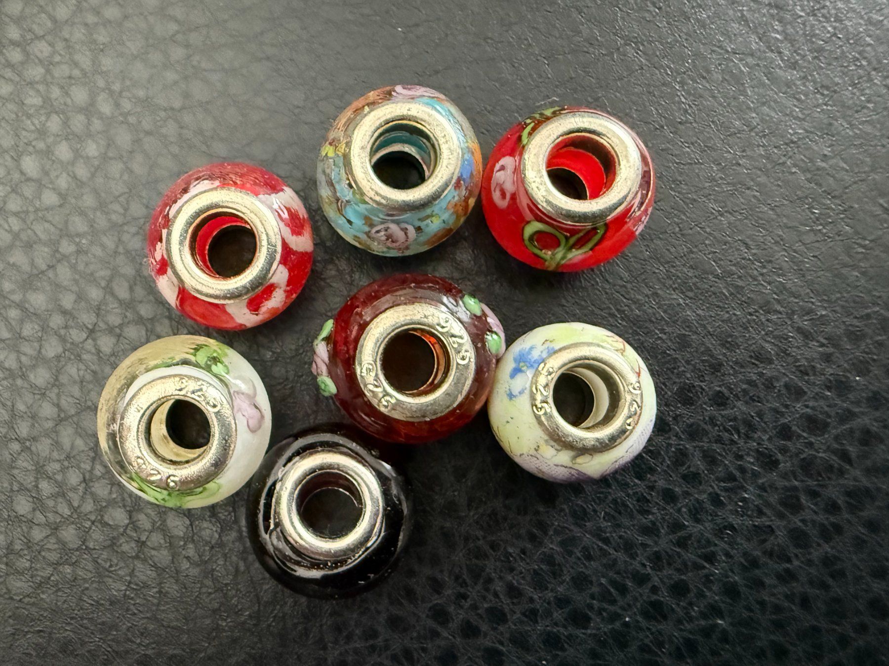 Ciondoli: 7 BEAD  PERLEN  PANDORA KOMPATIBEL ASS.   BEADS – Usato da Subingen venduto da ArtBead 2