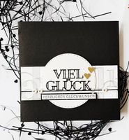 Neue Stanzschablone Schriftzug "Viel Glück"