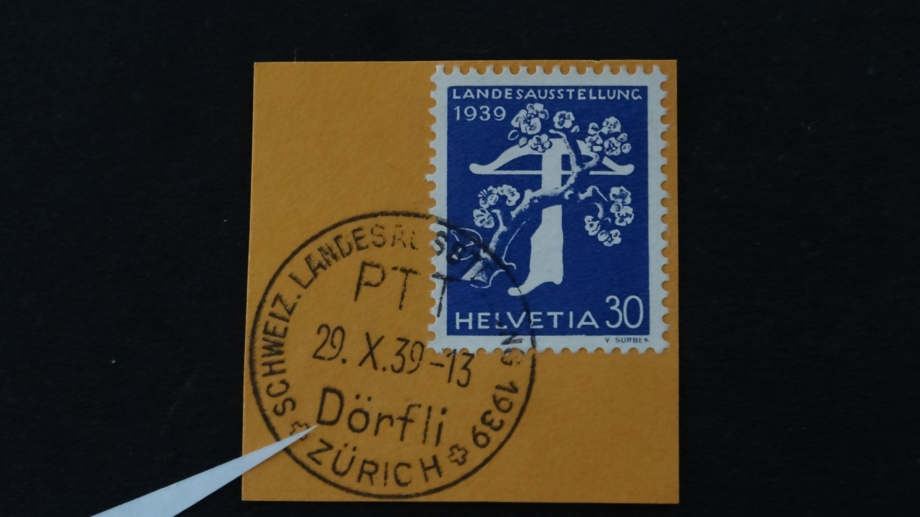 Tutti i francobolli: ZÜRICH Dörfli  29.X.39   17 – Usato da Anwil venduto da C-DAIHA