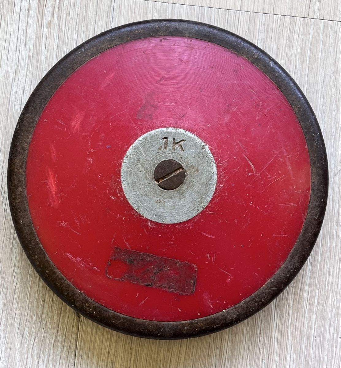 Giochi: Vintage 1 kg Diskus Gewichtsscheibe – Usato da Aarau venduto da Doct8