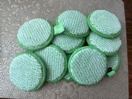 Jemako Reinigungspads DuoPad mini Ø 9,5 cm, grüne Faser