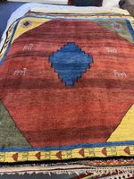 Gabbeh Teppich, Handgeknüpft, 200x200cm