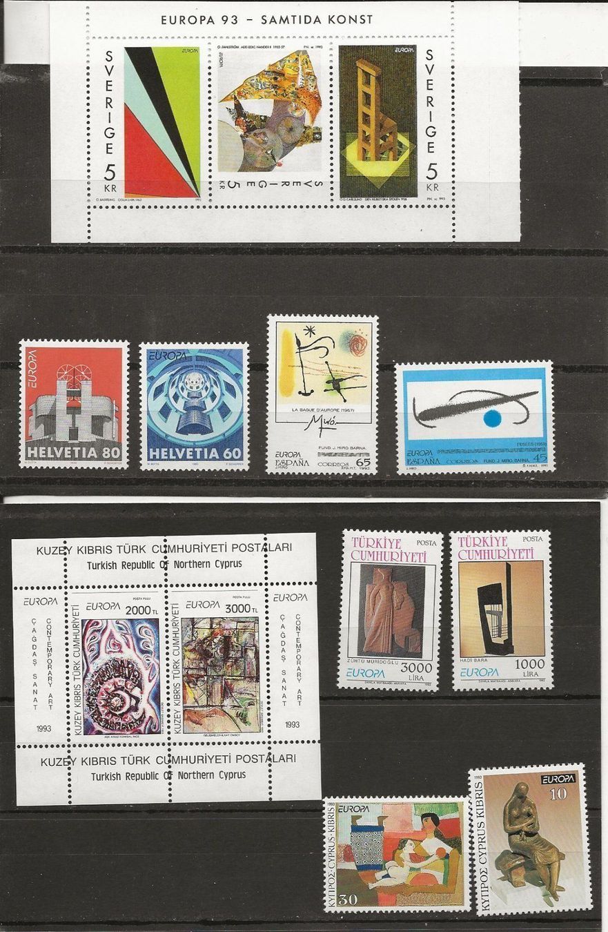 Tutti i francobolli: Europa Tous les pays 1993 ** – Nuovo (secondo la descrizione) da Sion venduto da PierreP01 4