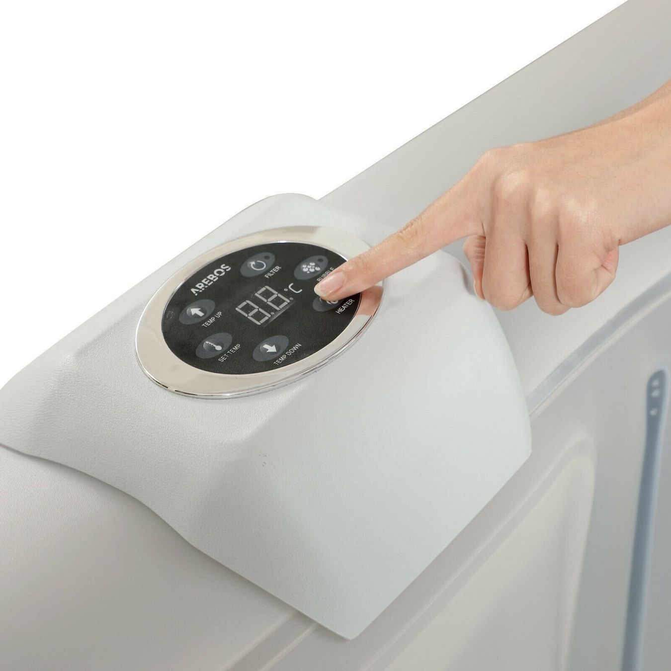 Whirlpool: In-Outdoor Whirlpool "SANTORINI" mit LED – Nuovo e nell'imballaggio originale da Bottighofen venduto da zaap 3
