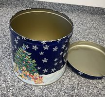 Weihnachts Blechdose mit Deckel Gross
