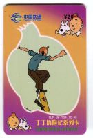 Telefonkarte "Tintin".