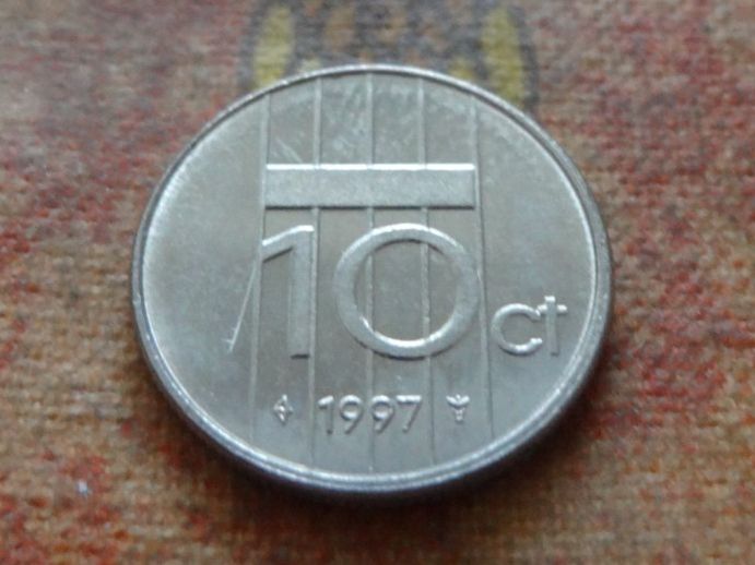 Tutti le monete: PAYS-BAS  Nederland  10  Cent  1997  (P) – Usato da Romanel-sur-Lausanne venduto da Swift13