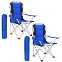 2er Set Campingstuhl mit Polsterung klappbar Outdoor NELVOR