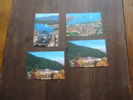 Cartes postales Genève (4 pièces)