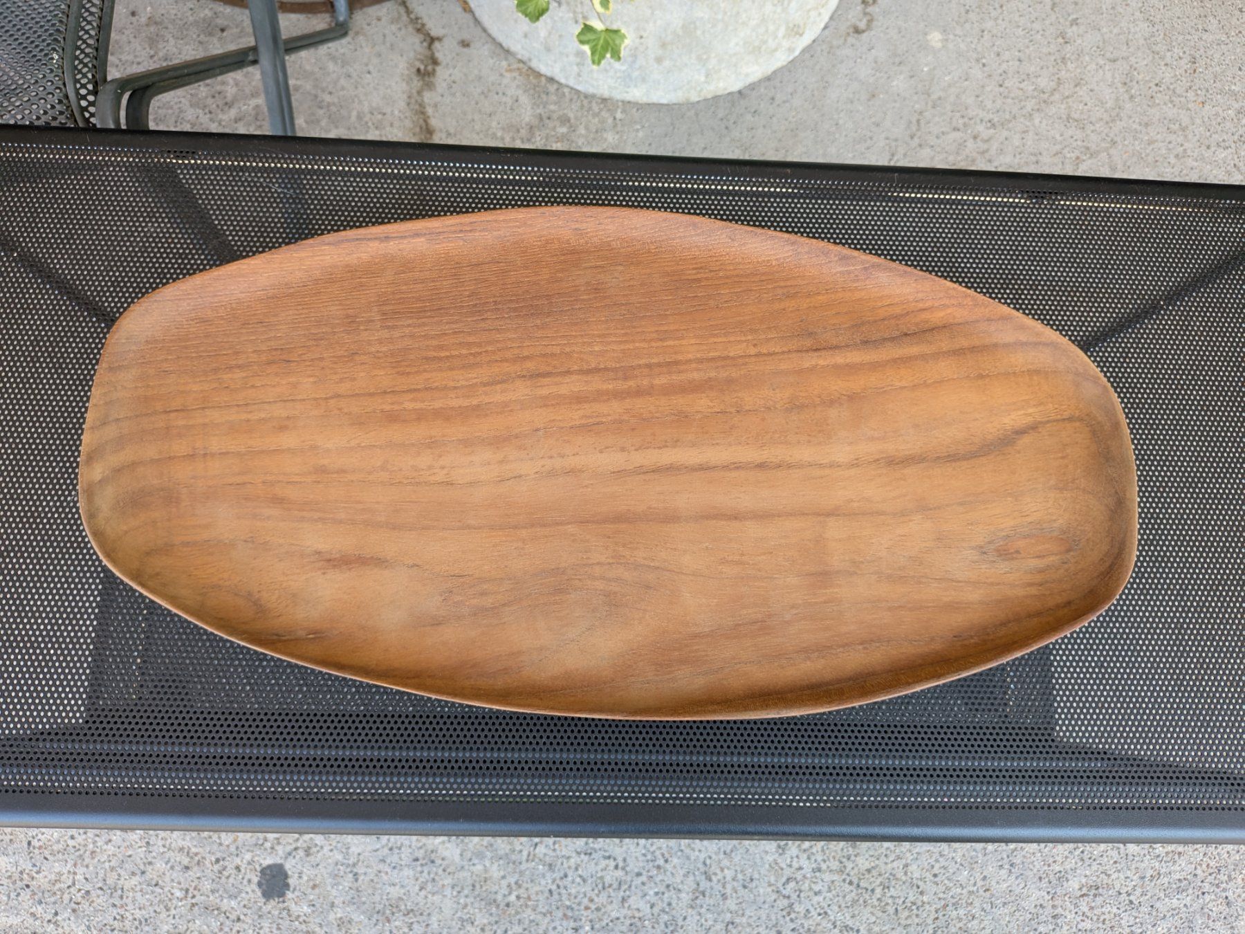 Servierplatten: Genuine Teak Holzplatte – Gebraucht aus Emmen von magelan