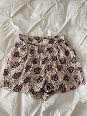 Shorts imprimé taille haute femme T.M bon état